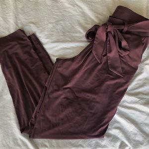 Maroon stretchy work pants express